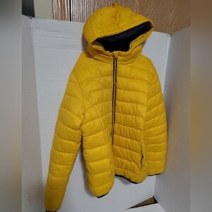 ARCTIC QUEST YELLOW COAT KIDS SIZE 10/12 SUPER WARM!